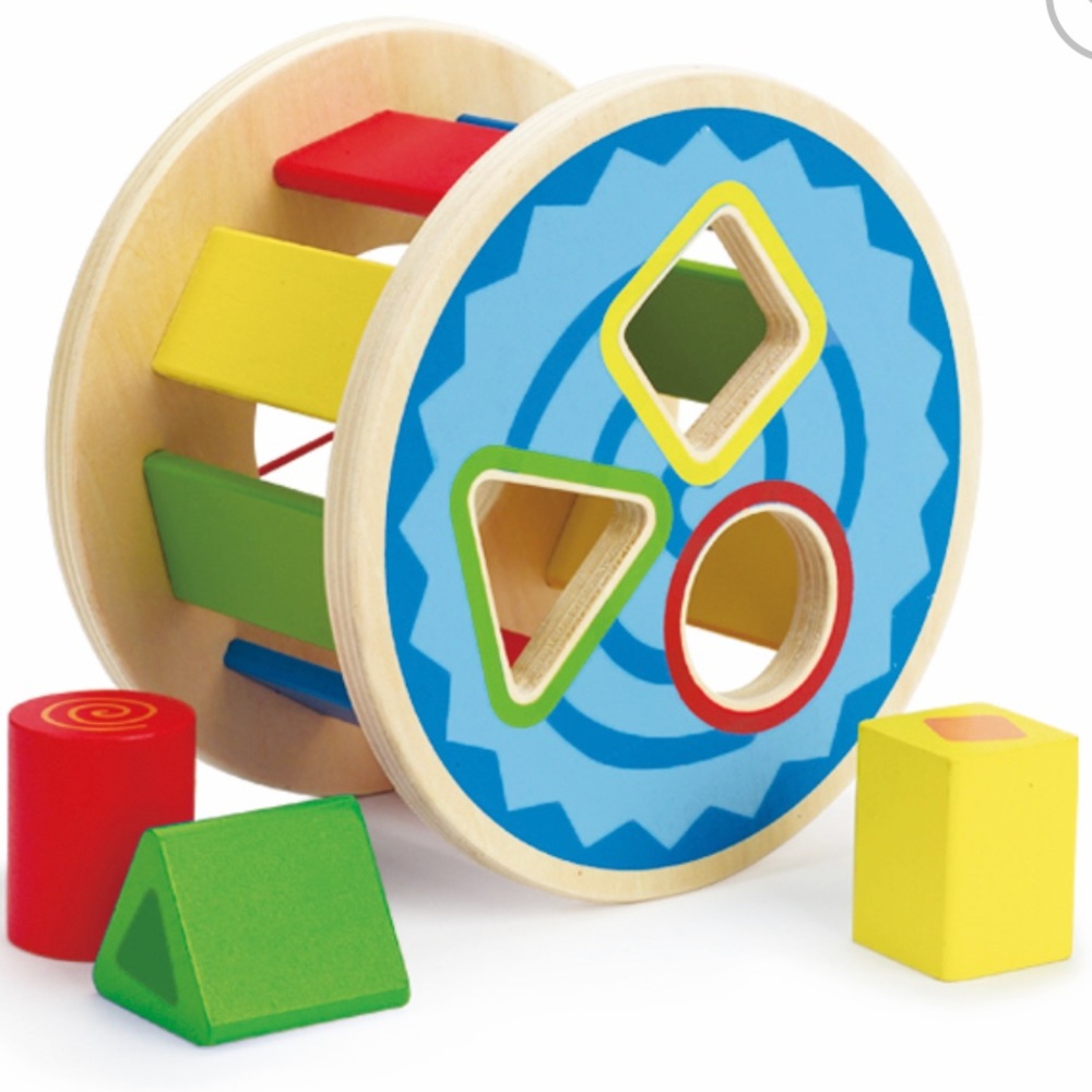 J’ADORE ROLLING RAINBOW WOODEN SHAPE SORTER